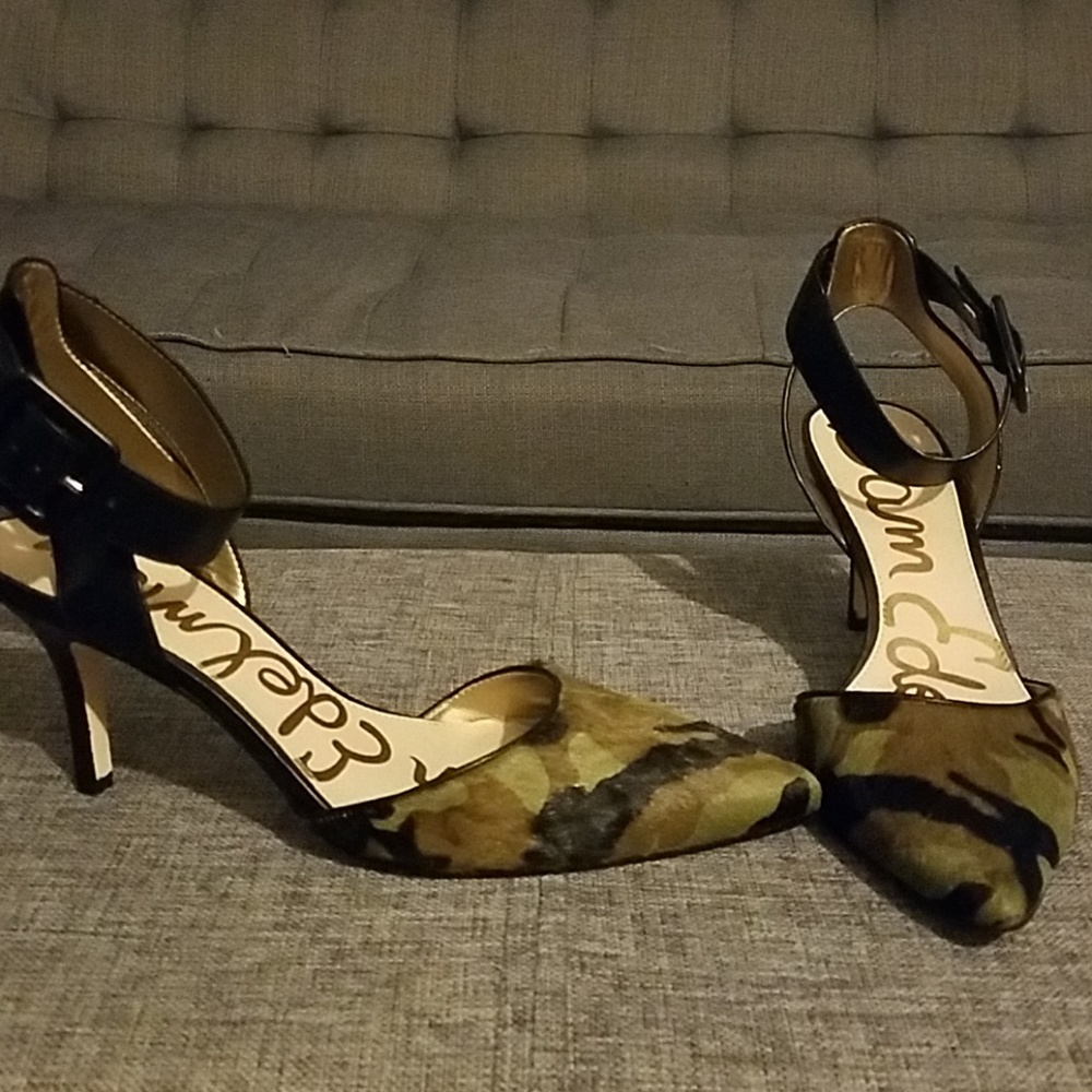 Sam Edelman for camo print heels New